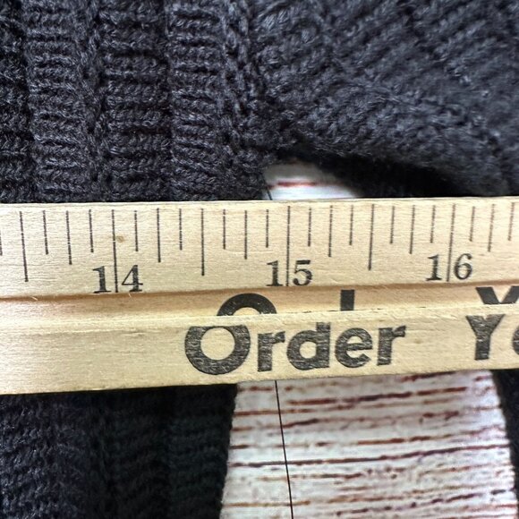 Pomander Place Womens Size S Black Ribbed Knit Sweater Adi Dress Long Sleeve - Picture 8 of 12
